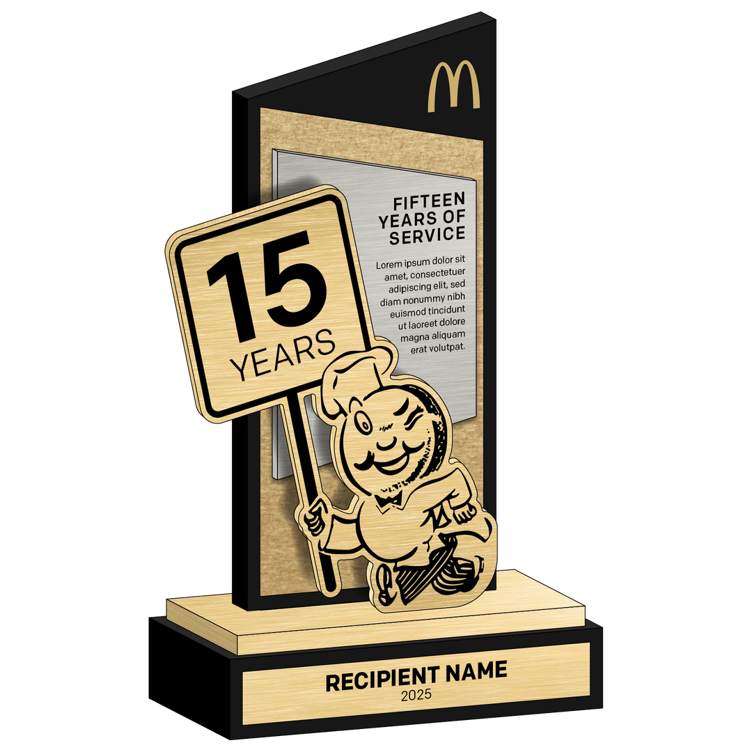 Classic Heritage Trophy - 15 Years of Service Award
