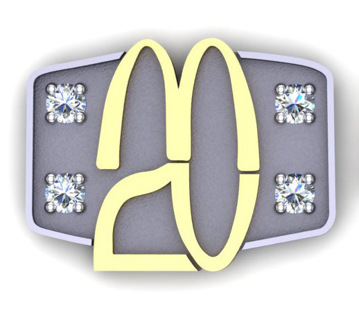 McDonald's Twenty-Year Anniversary Lapel Tac – Distinguished Gemstone Collection