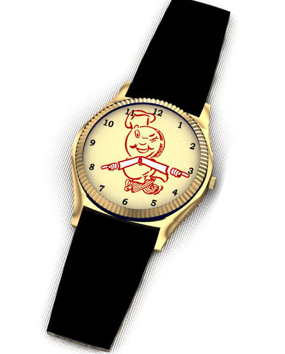 McDonald’s Man's Gold Dial Watch with Animated Speedee
