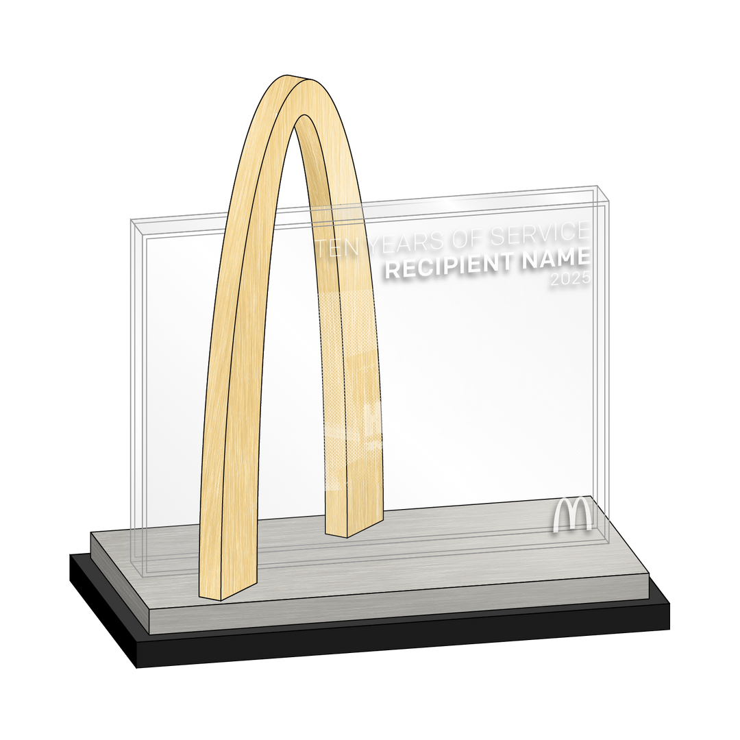 Golden Arch of Dedication – 10 Years of Service Award