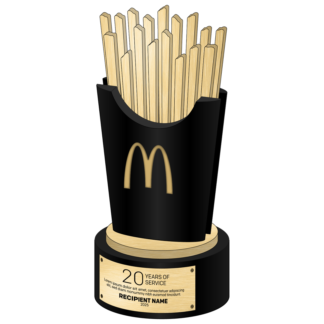 Iconic Fries Recognition Trophy - 20 Years of Service Award