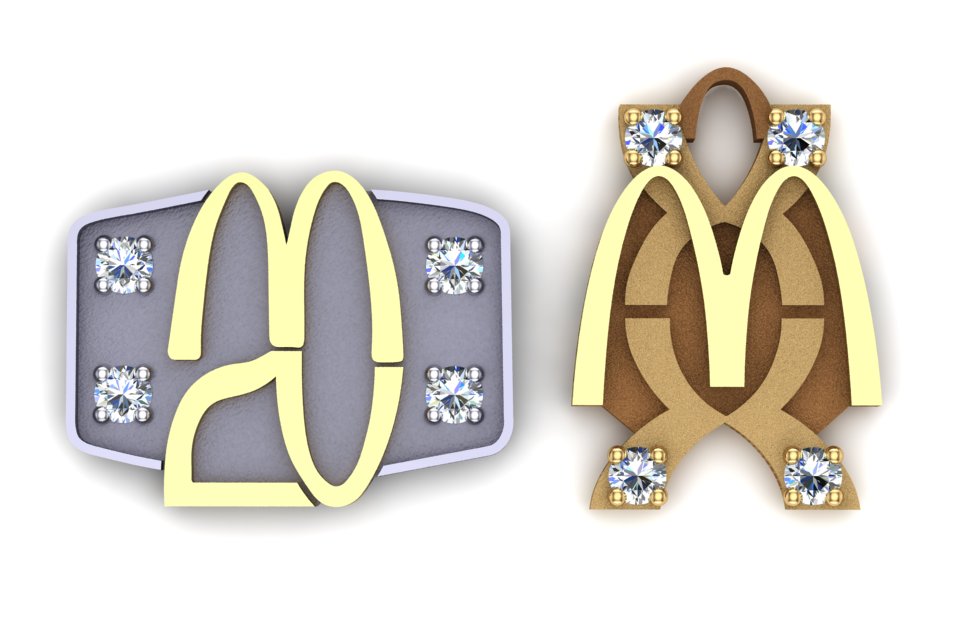 McDonald's Twenty-Year Anniversary Pin or Charm – Distinguished Gemstone Collection