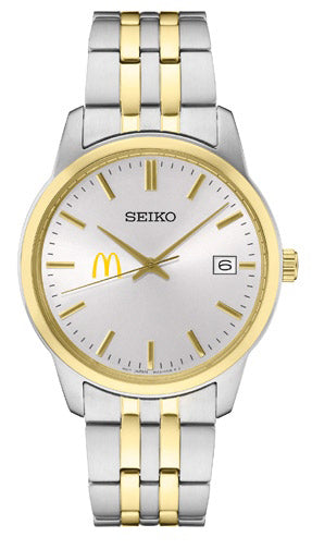 Seiko McDonald's Men's Essential Two-Tone Watch with Silver Dial