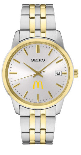 Seiko McDonald's Men's Essential Two-Tone Watch with Silver Dial
