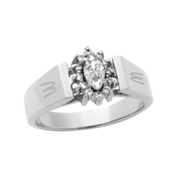 Women’s Platinum Marquis Ring